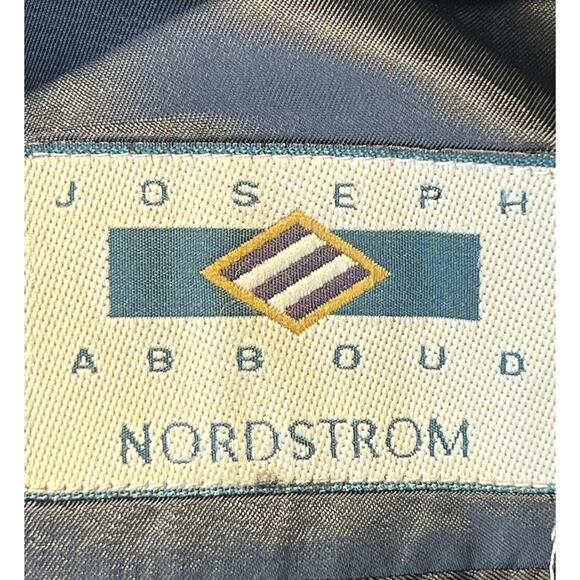 Joseph Abboud 44L Mens Charcoal Gray Gold Plaid Blazer Sport Coat Jacket - Picture 13 of 14